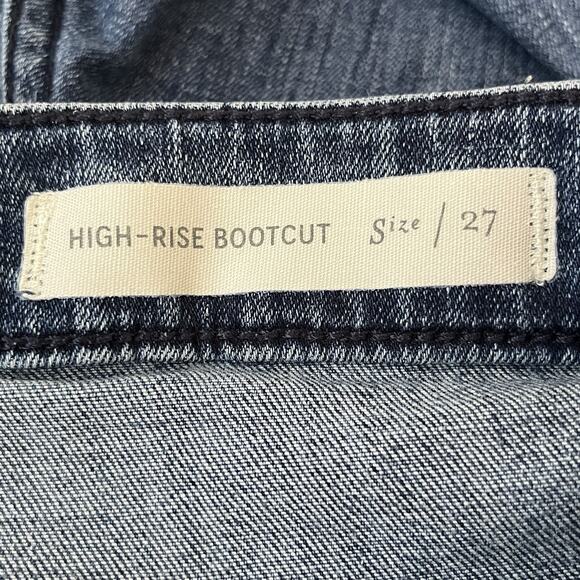 Pilcro Anthropologie Jeans Size 27 Button Hem High-Rise Bootcut Flare Stretch - Picture 11 of 14